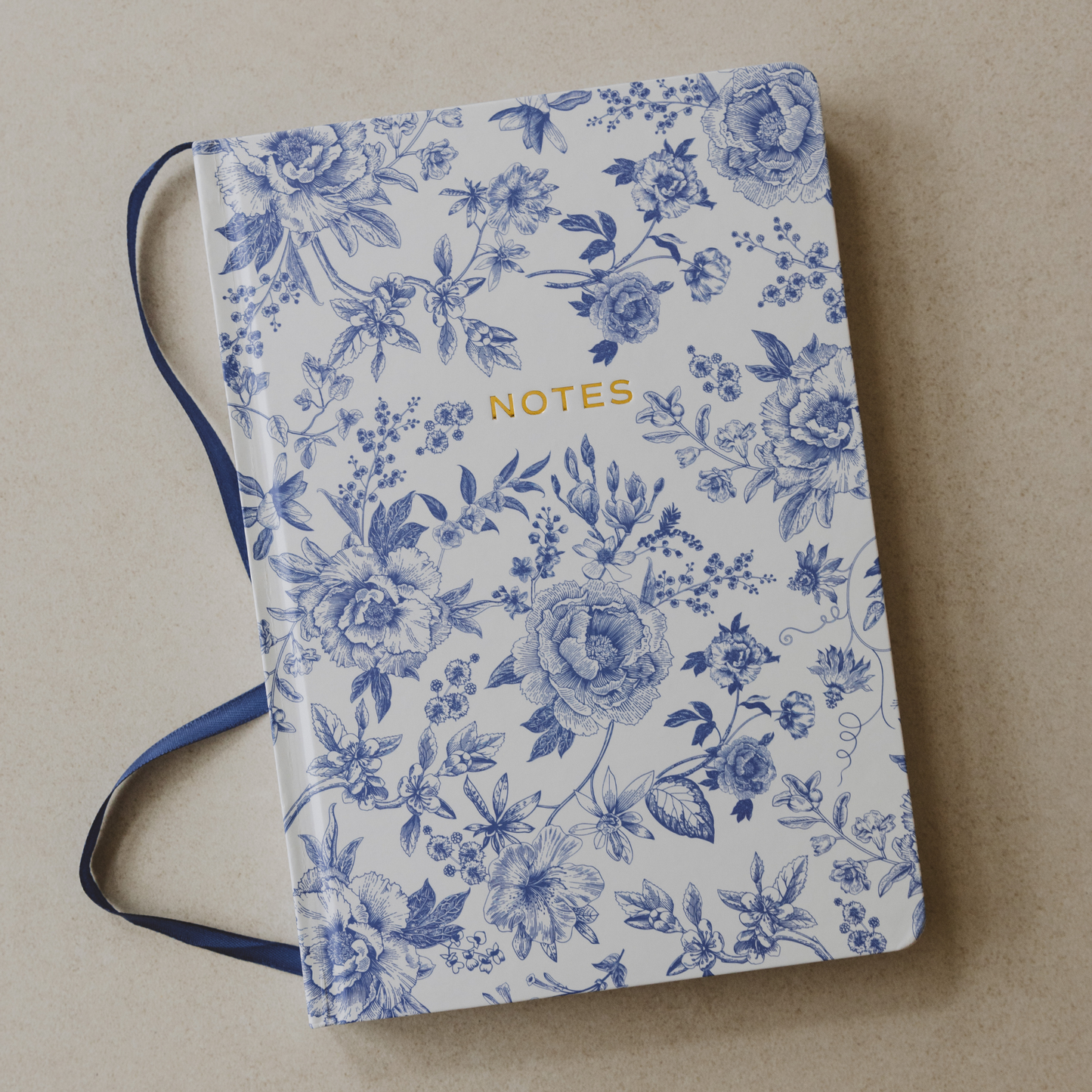 Blue Floral Notes Journal - Home Decor
