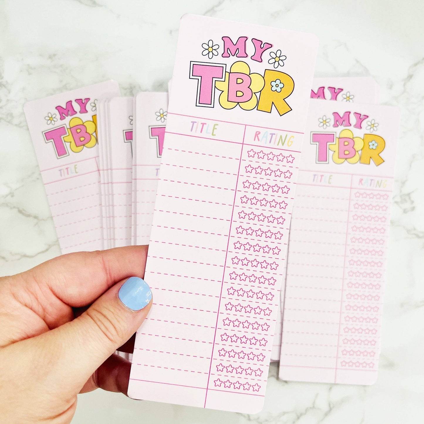 Bookmark Matte My TBR Writable with Ratings