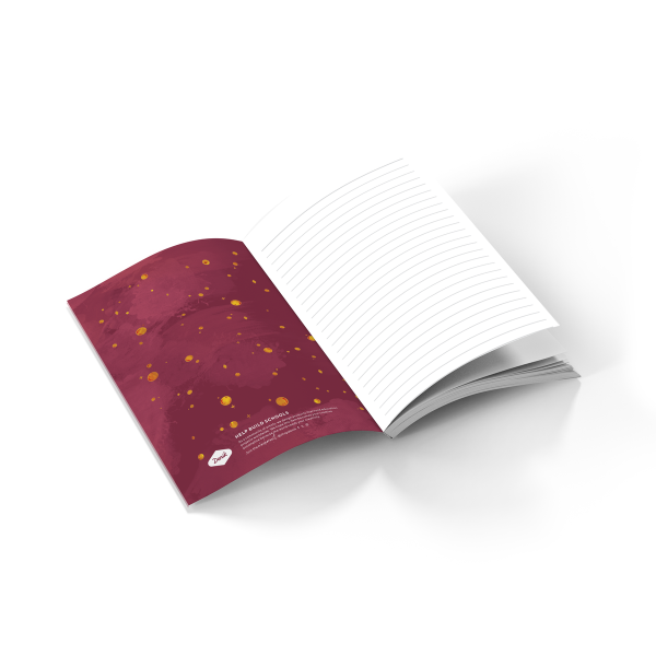 Honey Bee Floral  Soft Touch Classic Layflat Notebook Journal