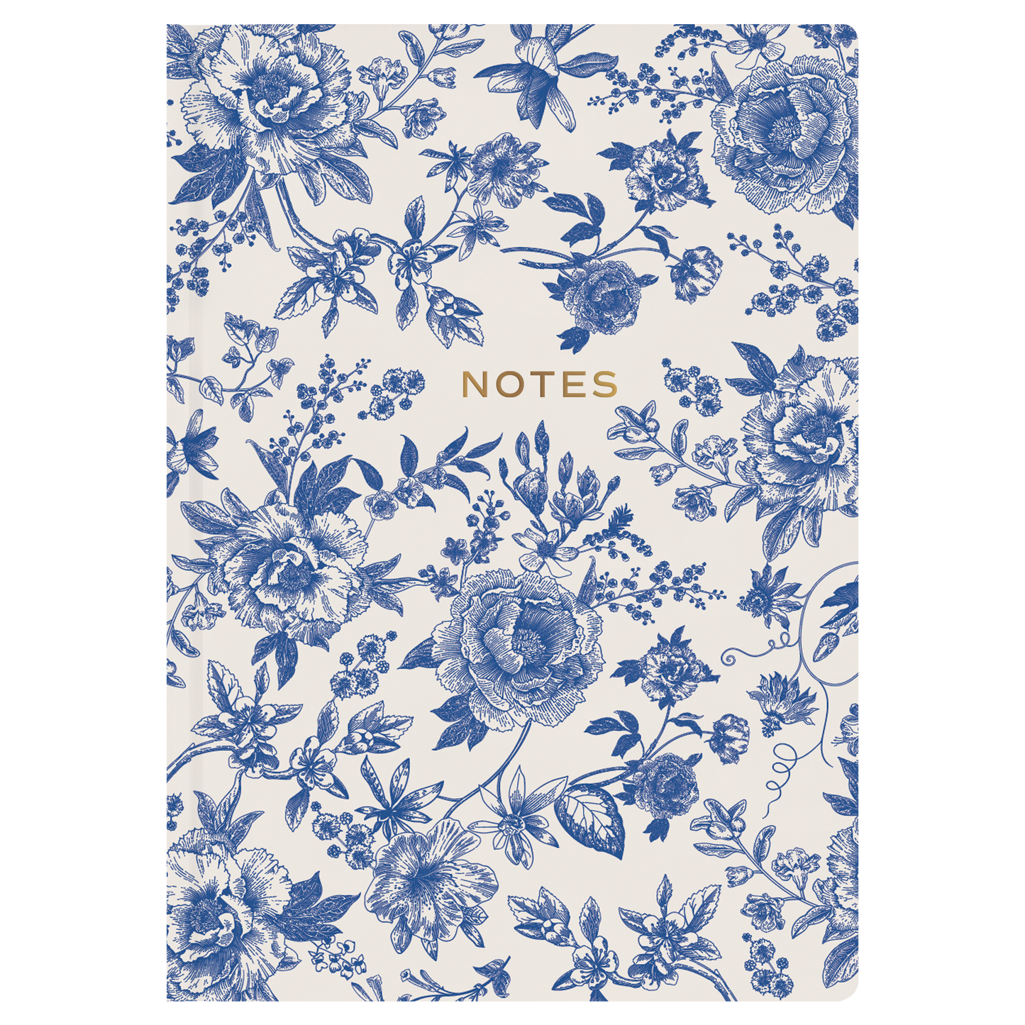 Blue Floral Notes Journal - Home Decor