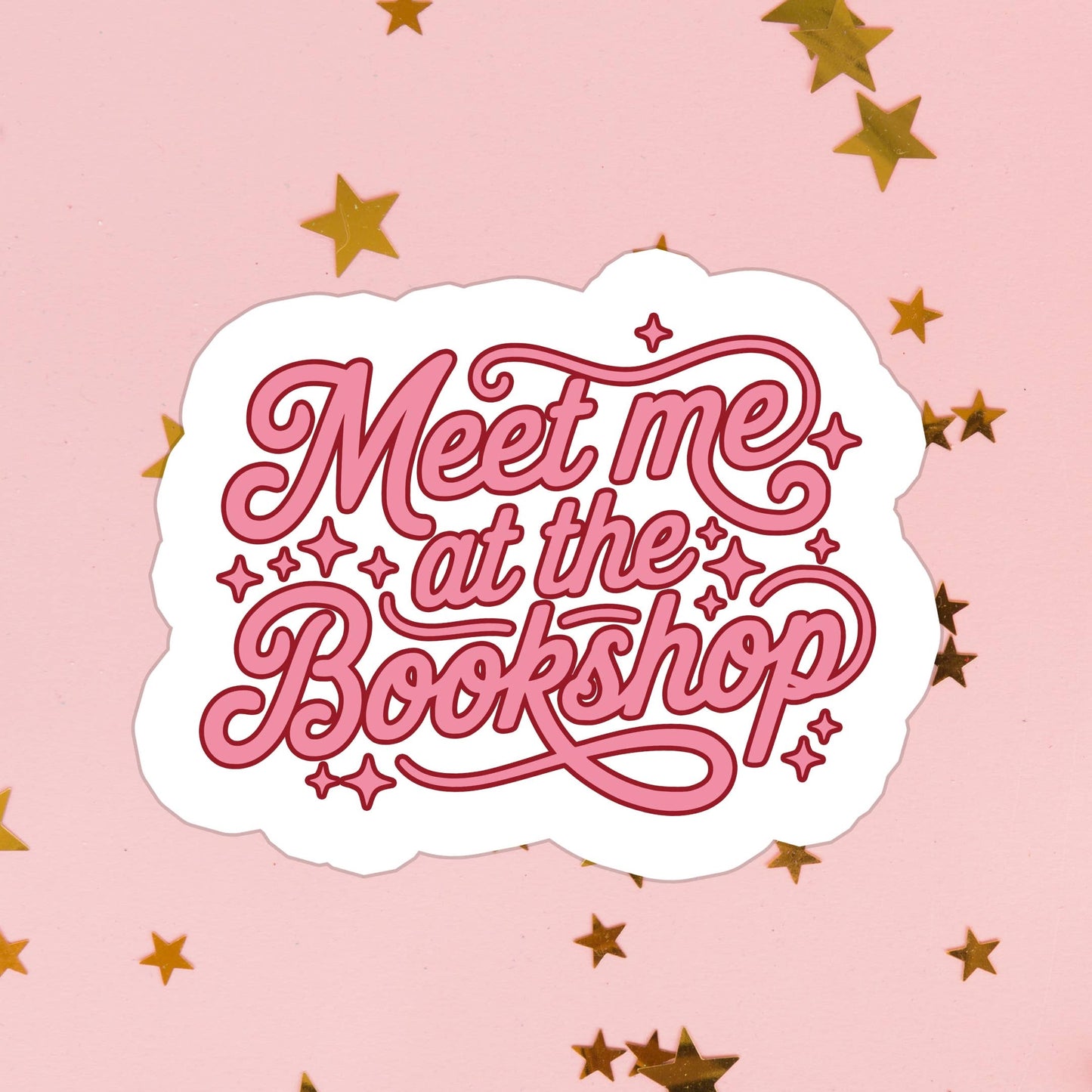 Meet Me At The Bookshop Sticker