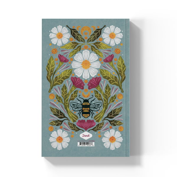 Honey Bee Floral  Soft Touch Classic Layflat Notebook Journal
