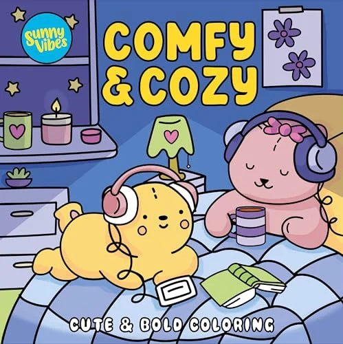 Comfy & Cozy: Cute & Bold Coloring (Sunny Vibes)