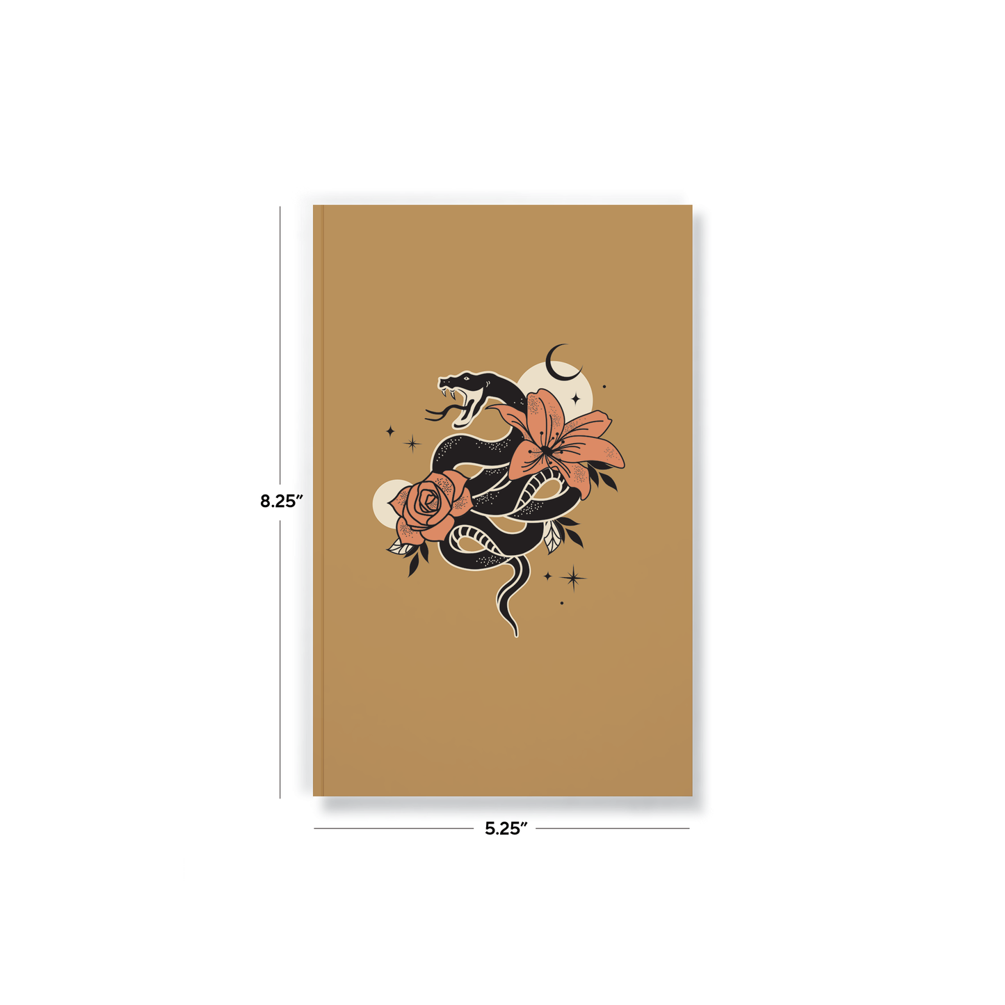 Snake in the Flowers Layflat Notebook