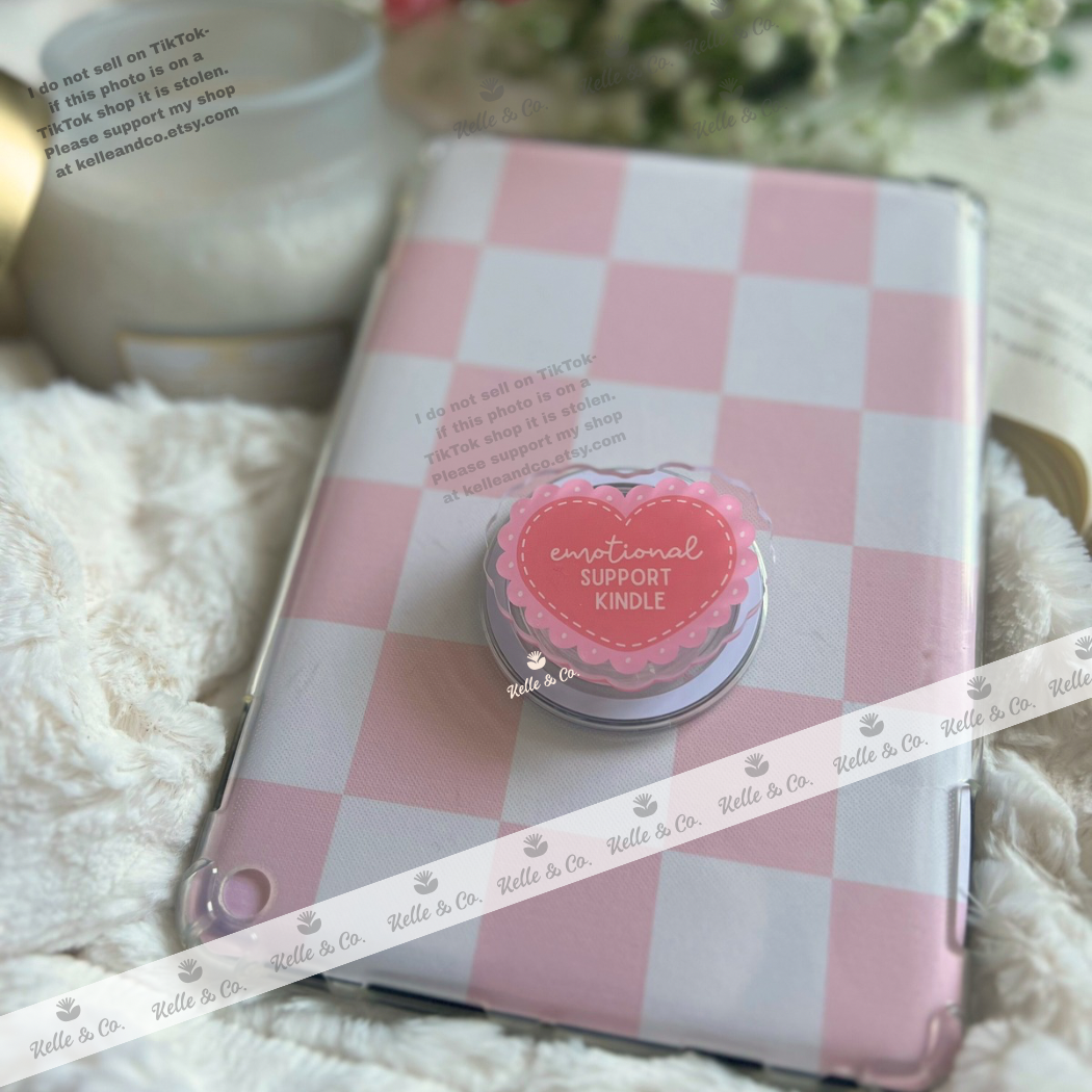 Kindle Grip - Pink Emotional Support Kindle (Magsafe)
