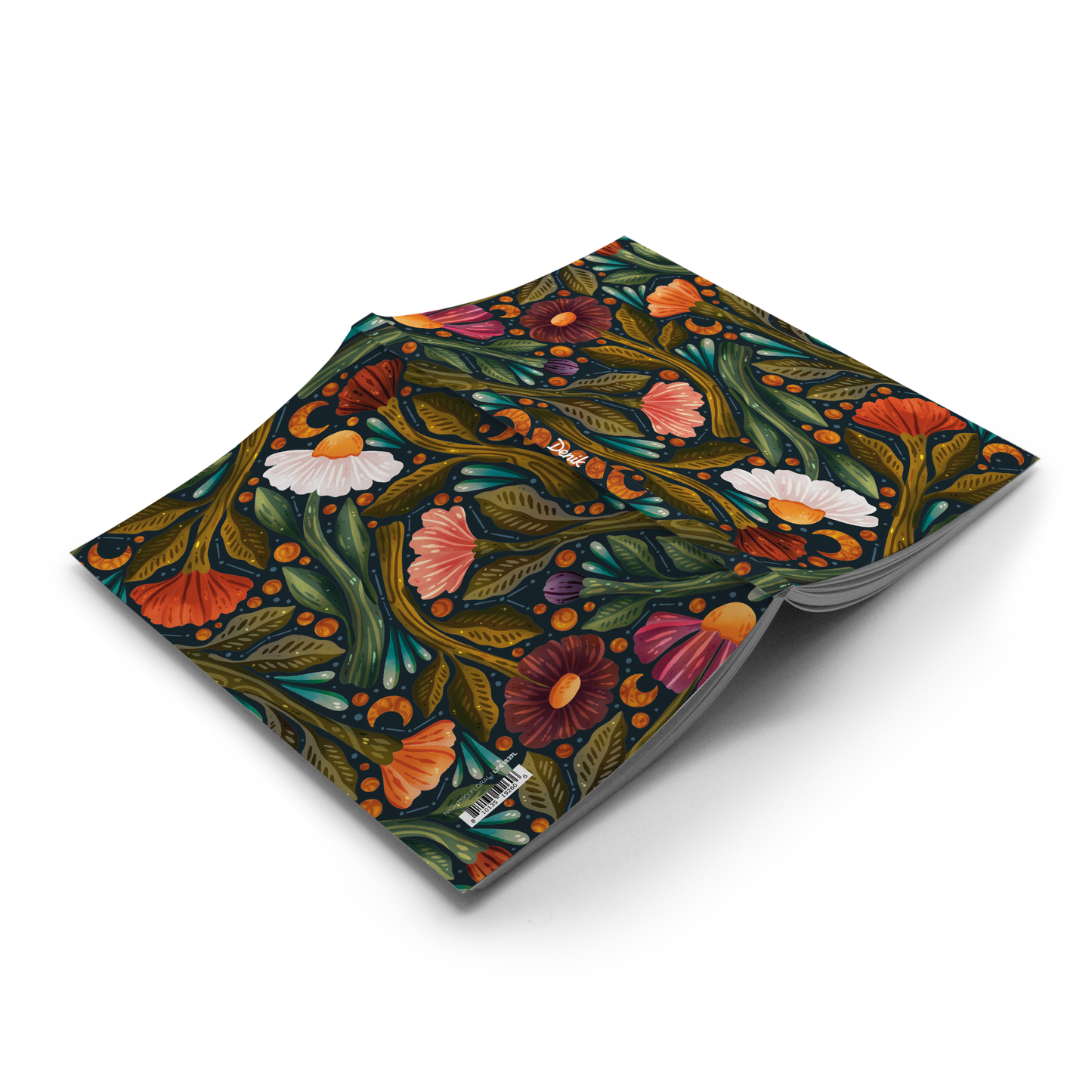 Dark Floral Classic Layflat Journal Notebook