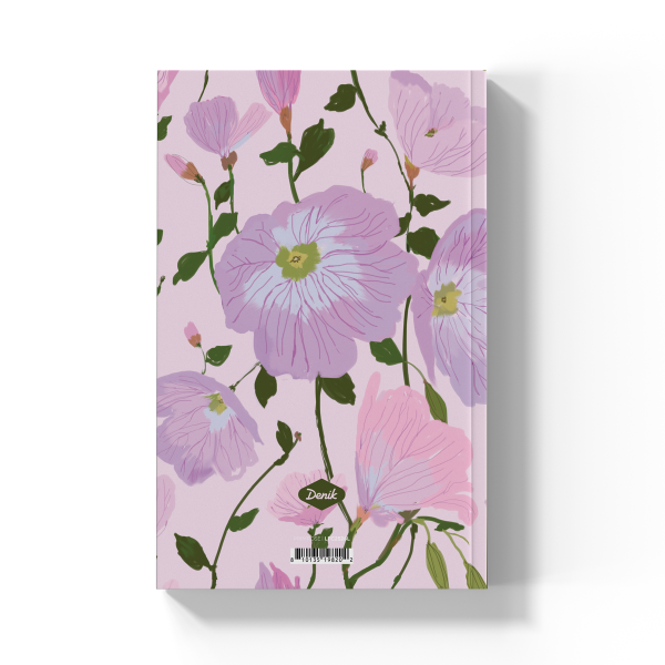 Pink Purple Flowers Classic Layflat Notebook Journal